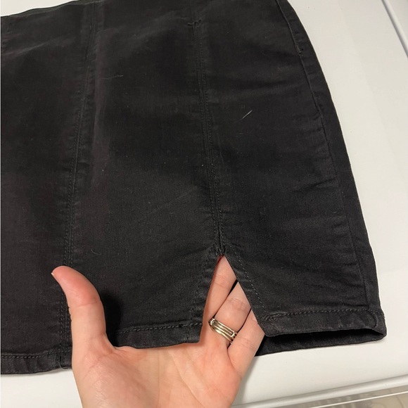 Free People Femme Fatale Denim Mini Skirt - Picture 2 of 13